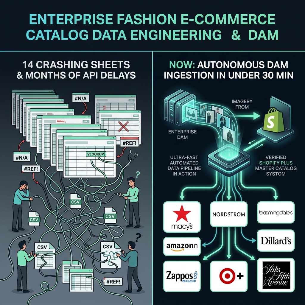 Enterprise DAM Ingestion Architecture Diagram